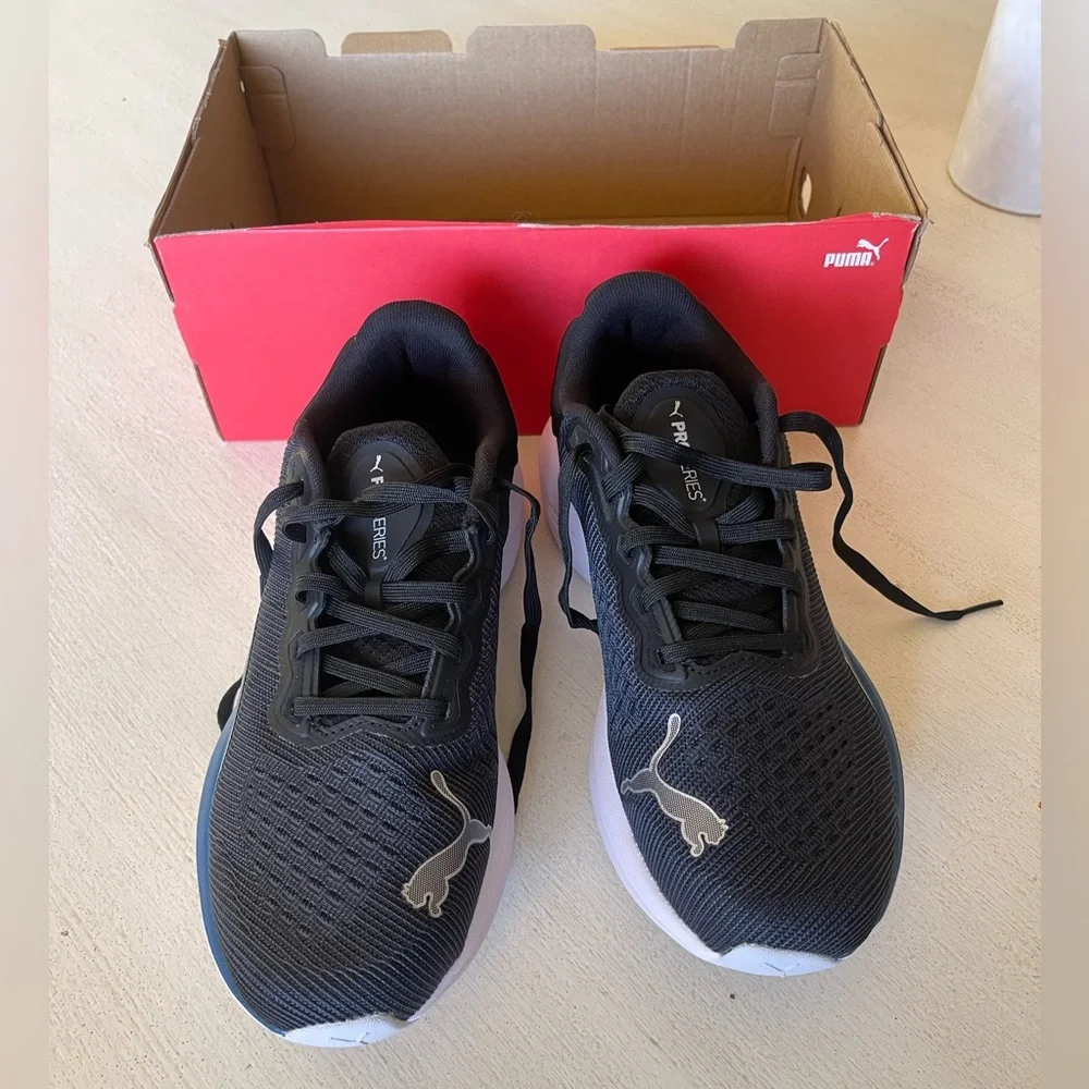 New PUMA shoes size 9 women’s Scend Pro black-grey-ocean-tropic sneakers‎